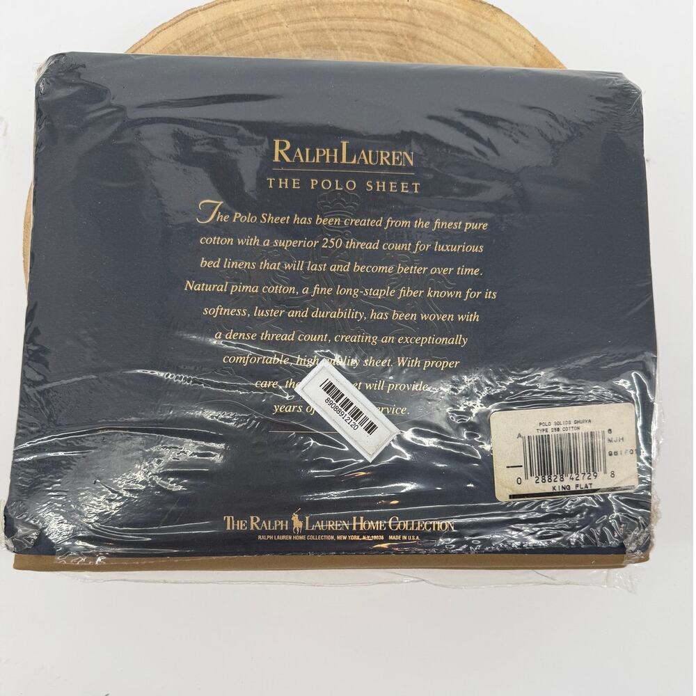 NWT Ralph Lauren King Size Flat Sheet Brown - Picture 2 of 4